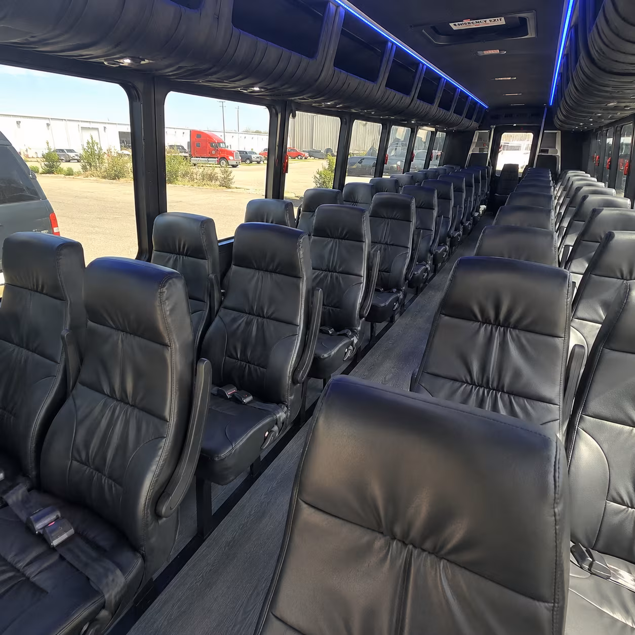 airport transfer buses for out of town wedding guests arriving at dfw or love field