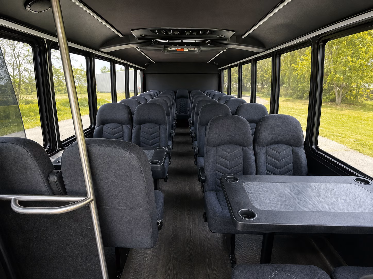 denton 15 passenger minibus inside