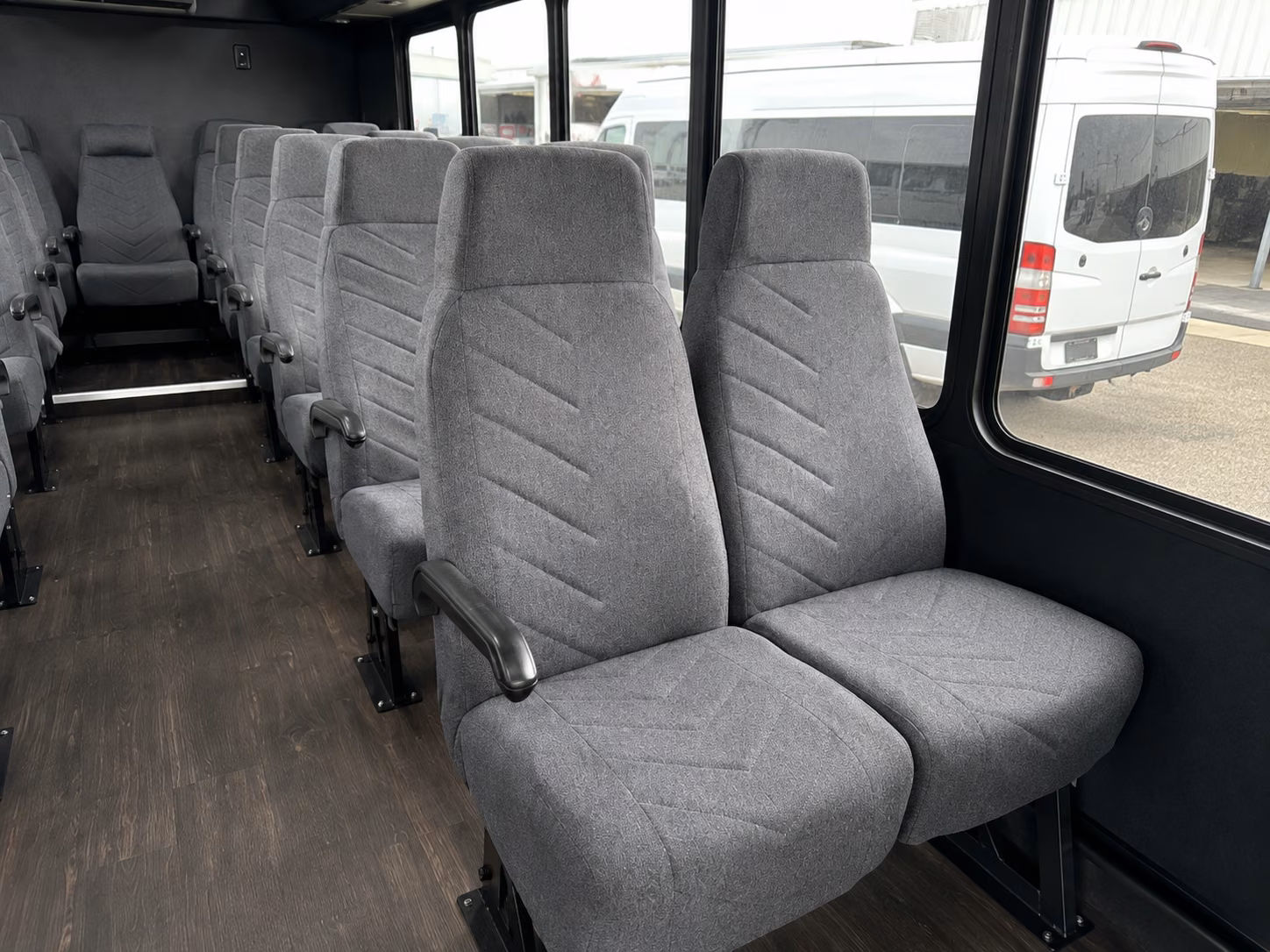 denton 20 passenger minibus interior