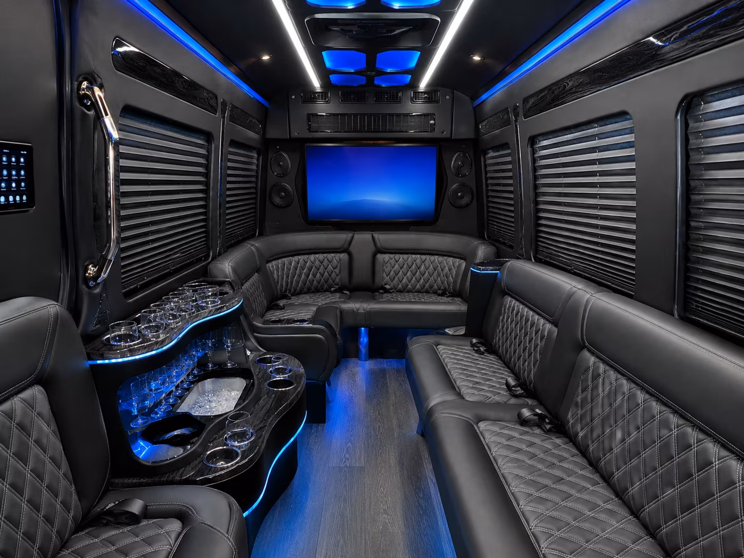 denton corporate event transportation onboard seating