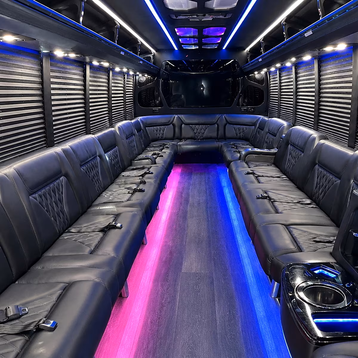 denton party bus inside