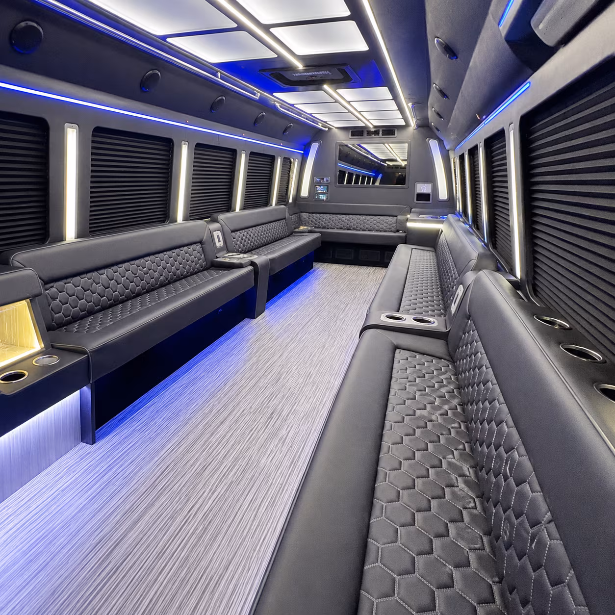 denton party bus interior