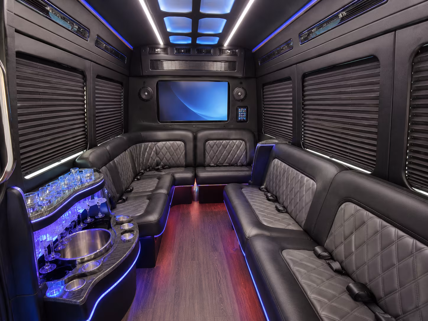 denton sprinter limousine inside