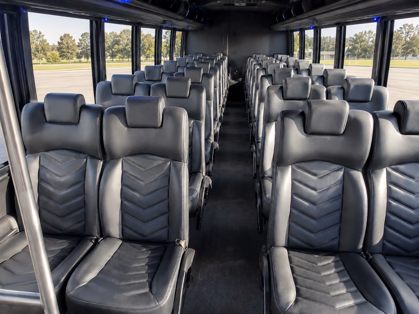 denton wine tour brewery transportation onboard seating