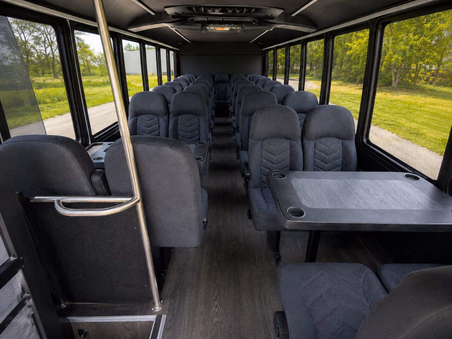 minibuses for denton bridal party transportation on wedding