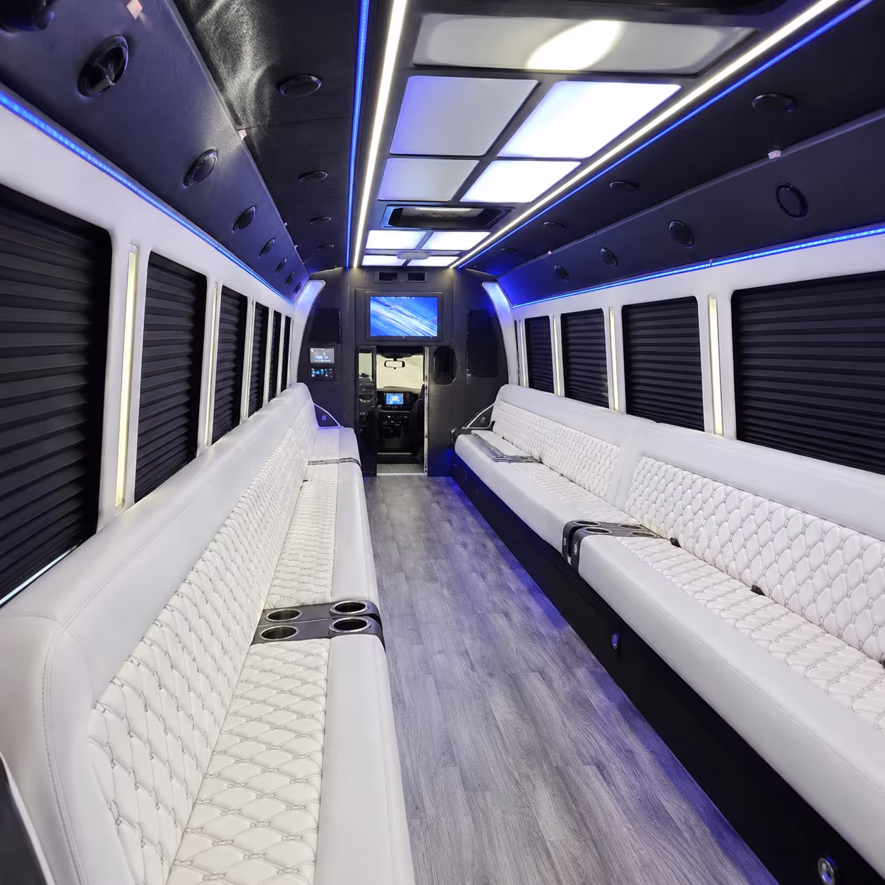 party bus rentals for denton high school and ryan high school proms